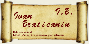 Ivan Bratičanin vizit kartica